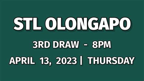 stl olongapo result today 2023 today philippines|STL Result Today, PCSO Lotto Results at 10:30AM, 3PM, 7PM, .